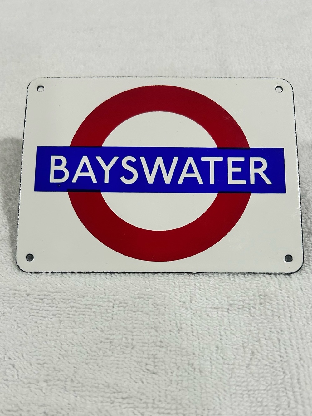 Decorative Sign - Red and Blue Tube Roundel